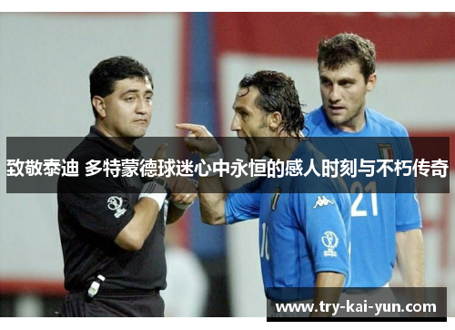 致敬泰迪 多特蒙德球迷心中永恒的感人时刻与不朽传奇